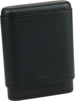 adorini Real Leather Case for 3-5 Cigars Black