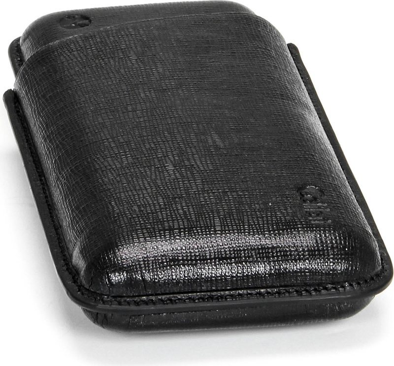 Colibri Corona Leather Cigar Case Black On Black