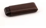 Davidoff Cigar Case XL-2 Brown Leather 'Leaf'