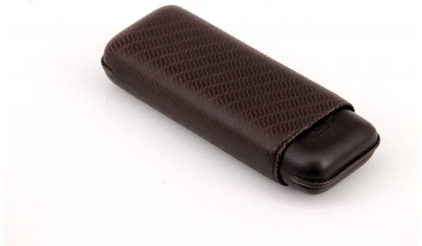 Davidoff Cigar Case XL-2 Brown Leather 'Enjoy'