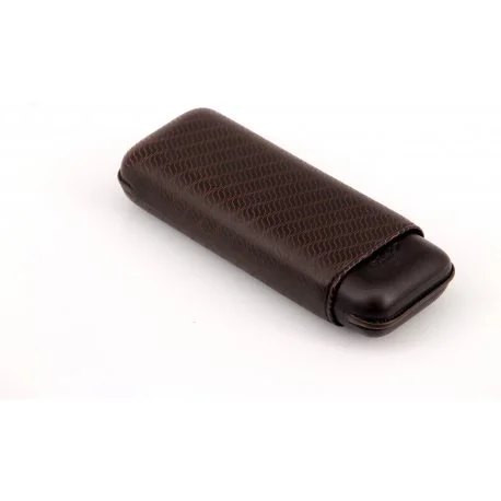 Davidoff Cigar Case XL-2 Brown Leather 'Enjoy'