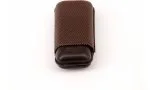 Davidoff cigar case leather R-2 brown 1