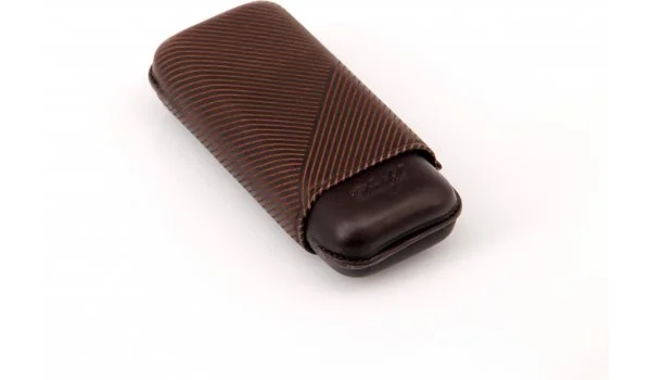 Davidoff cigar case leather R-2 brown 1