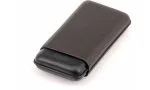 Davidoff cigar case XL-3 leather black leaf