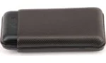 Davidoff cigar case XL-3 leather black leaf