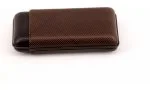 Davidoff cigar case XL-3 leather brown leaf