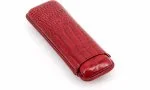 Romeo y Julieta cigar case leather 2 cigars Red