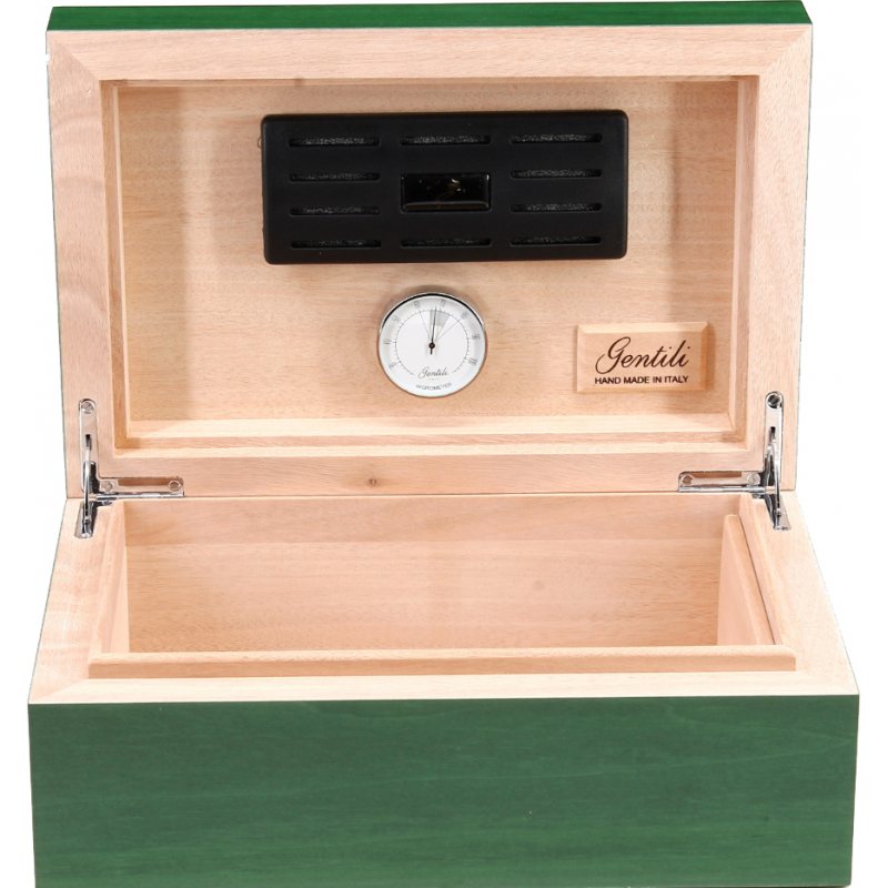 Gentili Humidor Green 30 Cigars Free UK Shipping