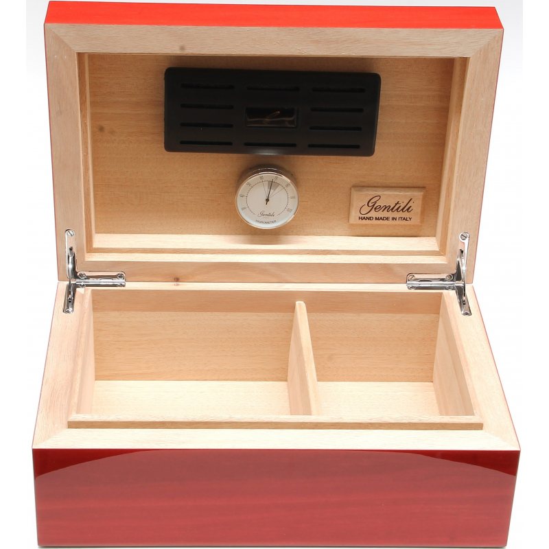 Gentili Humidor Red 30 Cigars Free UK Shipping