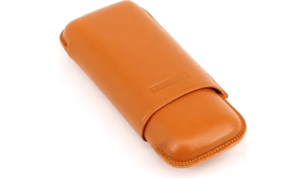 Martin Wess Cigar Case Double Robusto Orange