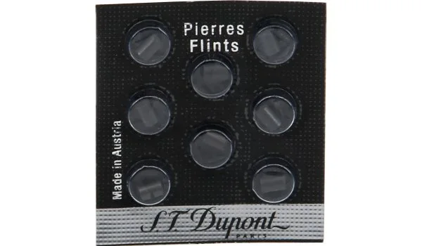 S.T. Dupont Flints 8 Pieces Black
