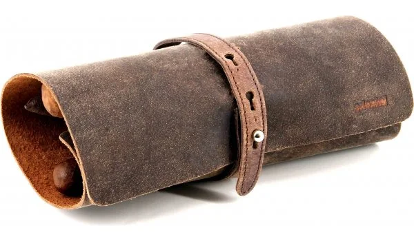 adorini Cigar Roll Real Leather Brown