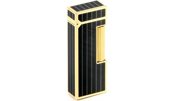 Dunhill Rollagas Charcoal Pinstripe Black Gold