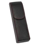 adorini pocket cigar case 2 cigars black with red yarn