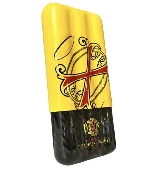 Fuente Opus X Society Carbon Fiber Case Yellow and Black