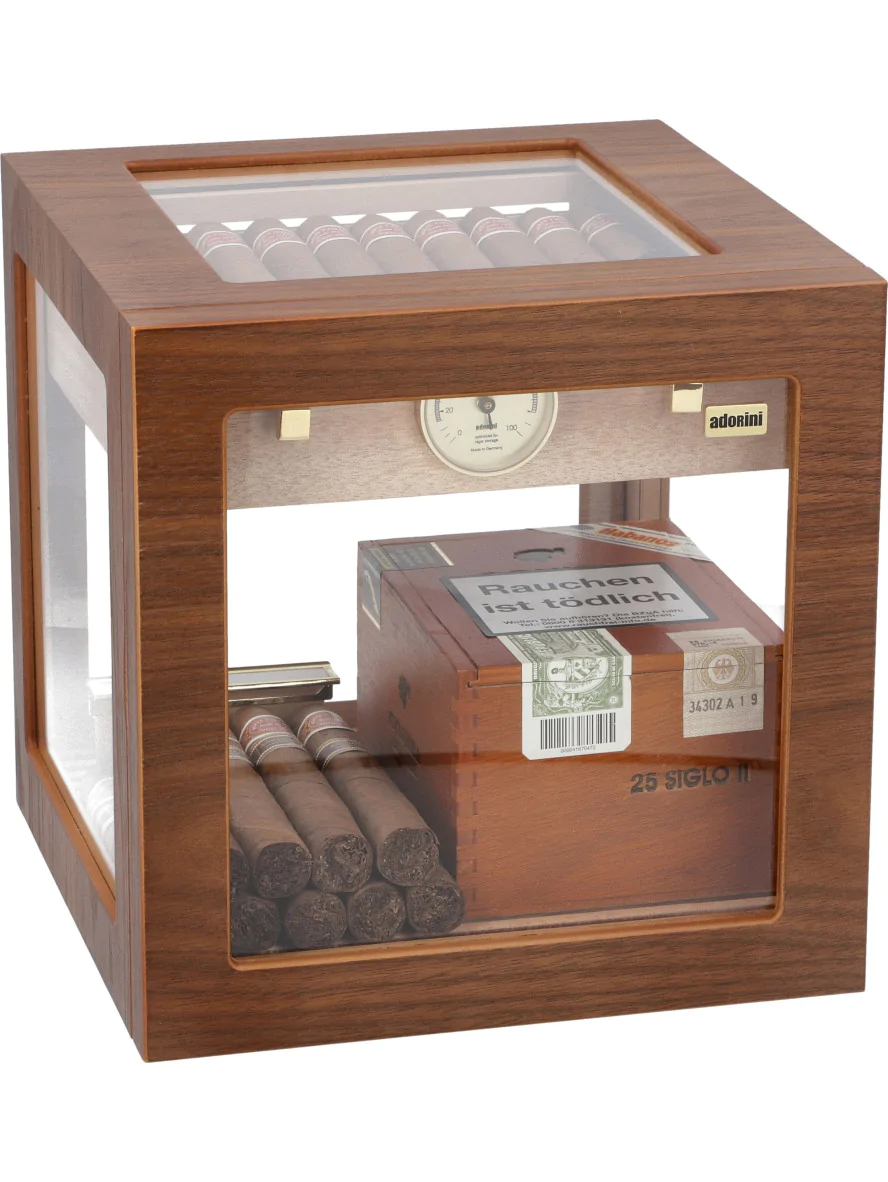 adorini Cube Deluxe Humidor Walnut Free UK Shipping