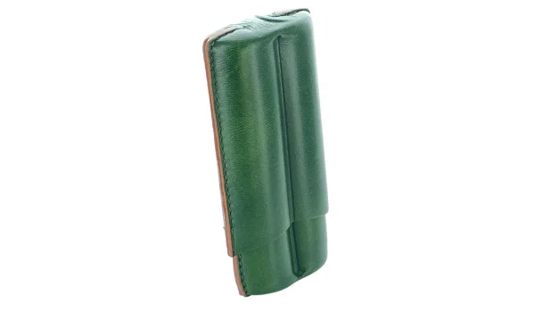 Lubinski Cigar Case Leather 2 Robusto green