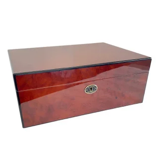 Daniel Marshall Burl Humidor Auburn for 125 Cigars photo 3