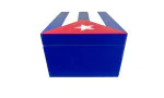 Cigar Humidor Blue with Cuban Flag 100 Cigars photo 3