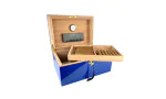 Cigar Humidor Blue with Cuban Flag 100 Cigars photo 6