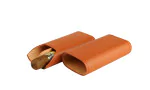 adorini cigar case real leather 2-3 cigars Crocus Orange photo 4