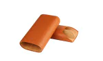adorini cigar case real leather 2-3 cigars Crocus Orange photo 6
