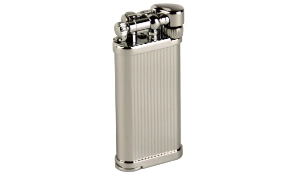 IM Corona pipe lighter Old Boy chrom stripes