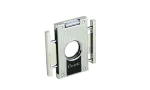 Caseti Cigar Cutter chrome and black lined photo 2