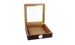 BigSmoke Humidor Set brown with glas lid photo 4