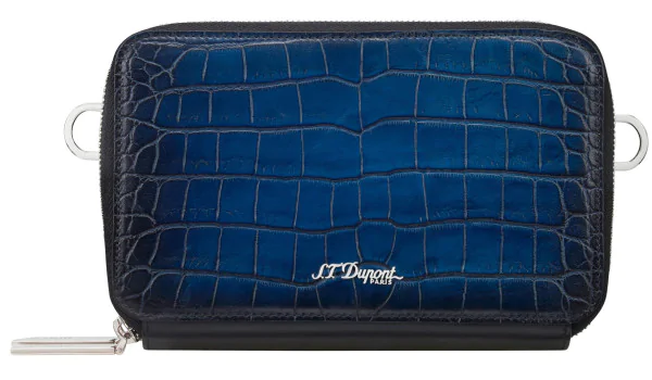 S.T. Dupont Le Grand Atelier Cigar Crossbody Bag Blue 141352