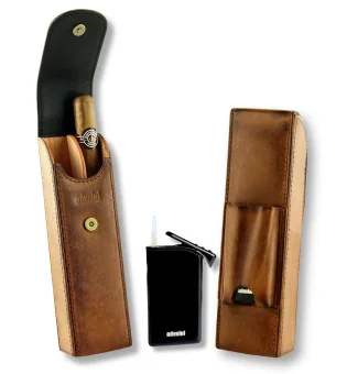 adorini Vintage case & Slim Jet lighter set