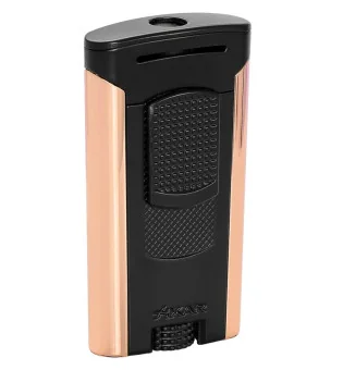 Xikar Lighter Astral Single Jet Black Rose Gold XI-606BKRS