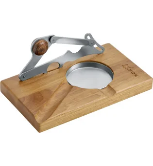Fox Cigar Scissors stainless steel with wood support and ashtray 749/1 SM