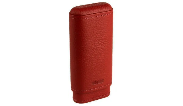 adorini cigar case genuine leather Red 2-3 cigars