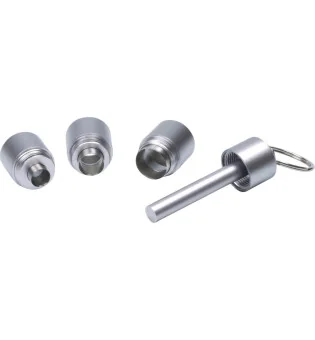 Cigar Punch Cutter 3 Blades Silver