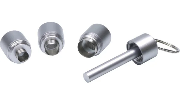 Cigar Punch Cutter 3 Blades Silver