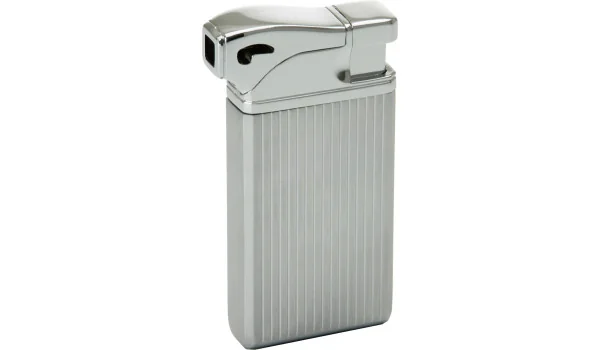 JAM pipe lighter lined silver