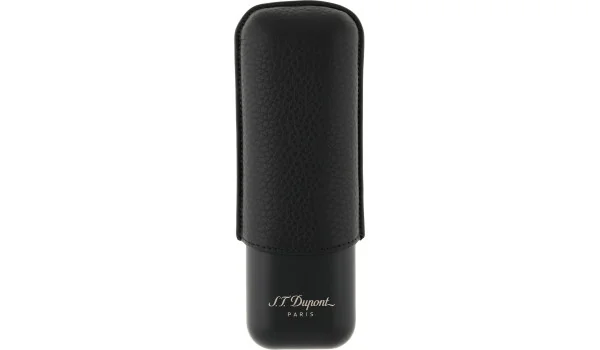 S.T. Dupont Cigar Case for 2 Cigars black matte grey 183240