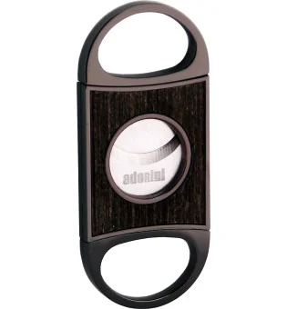 adorini 'Fusion' Double Blade Cutter Gun Metal Oak