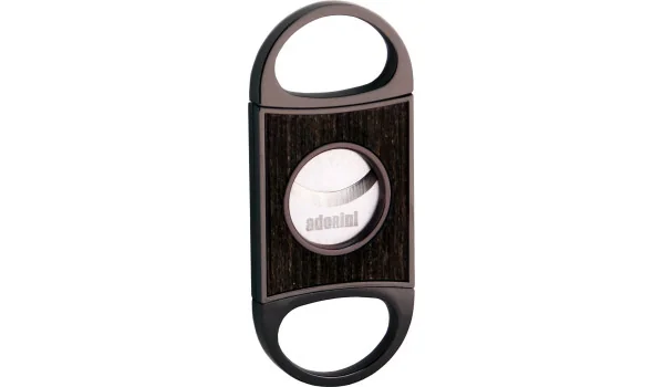 adorini 'Fusion' Double Blade Cutter Gun Metal Oak