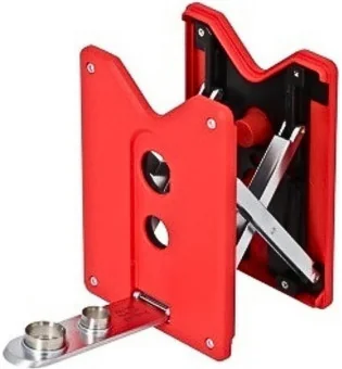 Caseti cigar punch with stand red