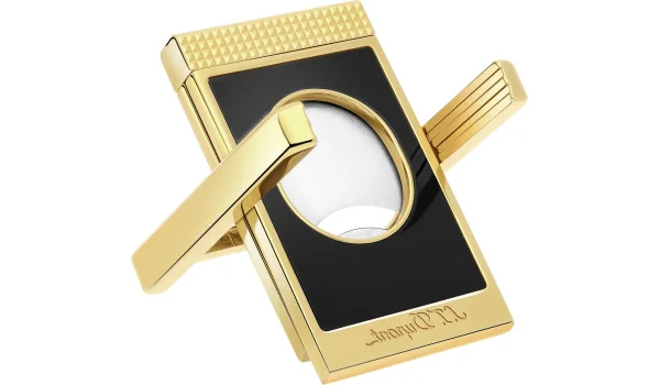 S.T. Dupont Double Blade Cutter with Cigar Stand Black Gold 003393