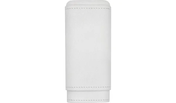 adorini cigar case real leather 2-3 cigars white