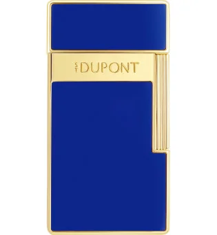 S.T. Dupont Biggy Lighter Blue Lacquer Golden 025225