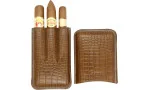 Jemar Leather Triple Cigar Case Coco Camel 464/3 photo 4