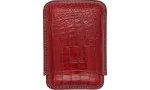 Jemar Leather Triple Cigar Case Coco Red 464/3 photo 4