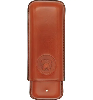 Bulldog by Dunhill Cigar Case Corona Extra Brown 2