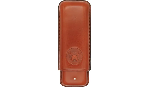Bulldog by Dunhill Cigar Case Corona Extra Brown 2