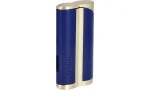 adorini Single Jet Curve Lighter Blue / Yellow Gold incl. Cigar Punch photo 5