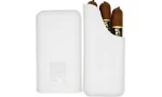 Cohiba Atmosphere Cigar Case Leather White and Silver photo 2
